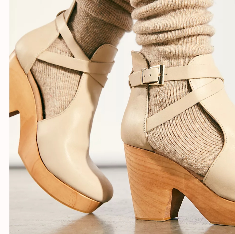 Free people cedar clog, size 39, color afterglow